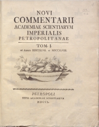 Novi Commentarii Academiae Scientiarum Imperialis Petropolitanae. T.1. ad Annum MDCCXLVII et MDCCXLVIII. Petropoli: typis Academiae Scientiarum, MDCCL
. P. VI. . 2. . 152/N.1. . 1

2-         17501776 .  20 .      , , , ,    . 
